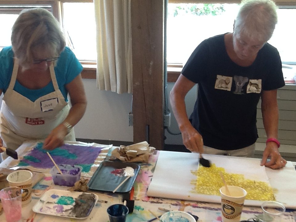 Hand Painted Cloth Workshop 2